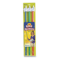 Learning Resources Hand Pointers, Assorted Colors, 3 Pointers (LER1960)