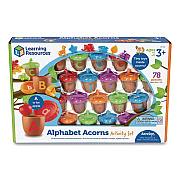 Learning Resources Alphabet Acorns Activity Set, Pre-K to K, 78 Pieces (LER6802)
