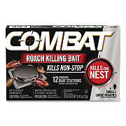Combat Roach Bait Insecticide, for Small and Large Roaches, 0.42 oz, 12 Bait Stations (05701EA)