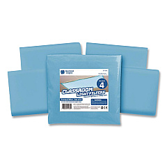 Educational Insights Fluorescent Light Filter Covers, Rectangular, 2 ft x 4 ft, Tranquil Blue, 4 Covers (1230)