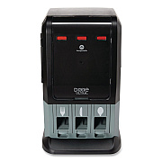 Dixie Tri-Tower Mini Dispenser, Holds Forks/Knives/Spoons or Sporks, 13.15 x 31.03 x 17.5, Black/Gray (DUSSTDSP3MIN)