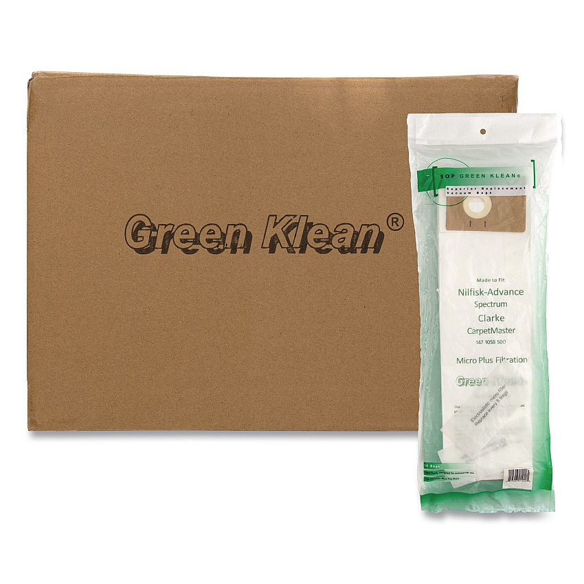 Green Klean GK-CMaster Replacement Bag, 10 Bags/Pack, 10 Packs/Carton
