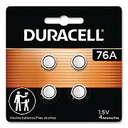 Duracell Specialty Alkaline Batteries, 76A, 1.5 V, 4/Pack (PX76A675B4PK)