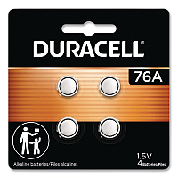 Duracell Specialty Alkaline Batteries, 76A, 1.5 V, 4/Pack (PX76A675B4PK)