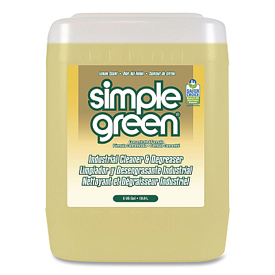 Simple Green Industrial Cleaner and Degreaser, Lemon Scent, 5 gal Pail (3014005)
