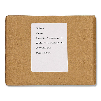 Green Klean GK-2846 Replacement Exhaust Filter, 25/Carton