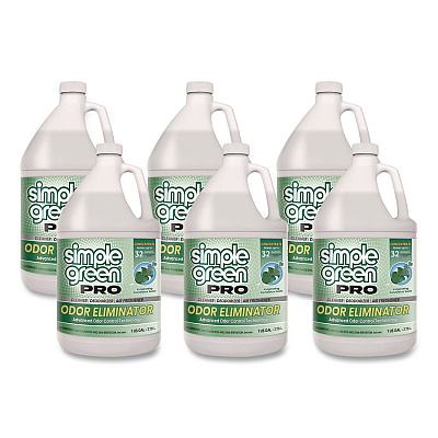 Simple Green Pro Odor Eliminator, Eucalyptus Scent, 1 gal Bottle, 6/Carton (4251128)