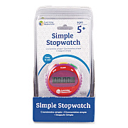 Learning Resources Simple Stopwatch, Accurate to 1/100 seconds, Randomly Assorted Colors, Black Lanyard, Set of 6 (LER0809)