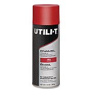 Rust-Oleum UTILI-T Spray Paint, Red, 10 oz Aerosol Can, 6/Carton (387391)
