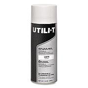 Rust-Oleum UTILI-T Spray Paint, White, 10 oz Aerosol Can, 6/Carton (387395)