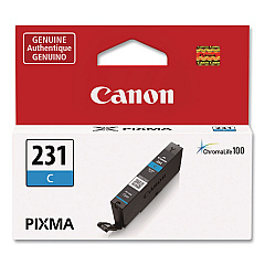 Canon 6675C001 (CLI-231) Ink, 800 Page-Yield, Cyan