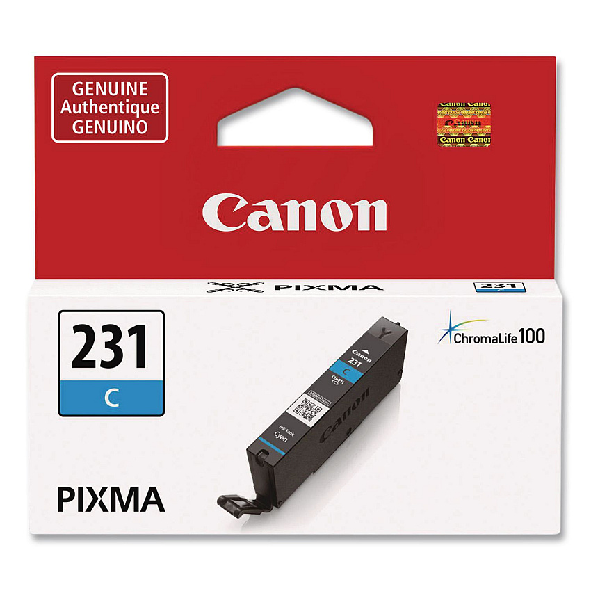 Canon 6675C001 (CLI-231) Ink, 800 Page-Yield, Cyan