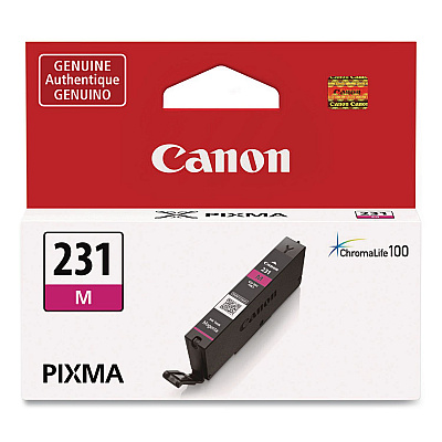Canon 6676C001 (CLI-231) Ink, 800 Page-Yield, Magenta