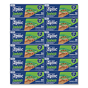 Ziploc Resealable Sandwich Bags, 6.5" x 5.88", Clear, 50 Bags/Box, 12 Boxes/Carton (383179)