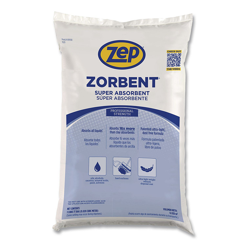 Zep Commercial Zorbent, 6 gal, 7 lb Bag (699501)