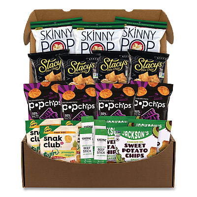 Snack Box Pros Sweet and Spicy Snack Box, 22 Assorted Snacks/Box (70000194)