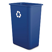 Boardwalk Recycling Container, 10 gal, Polypropylene, Blue (41QTRECYCLEB)