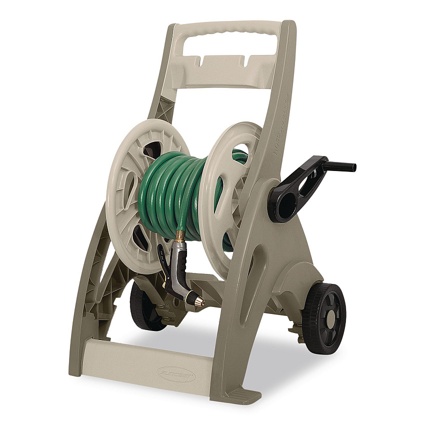 Suncast Hosemobile Hose Reel Cart, 175 ft, 24.5 x 20.5 x 32.25, Dark Taupe (CPLJNF175D)
