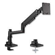 AbilityOne 7110017256060, SKILCRAFT Gas-Spring Ergonomic Monitor Arm, For 49" Monitors, 360 deg Rotation/90 deg Tilt, BK,Supports 44 lbs