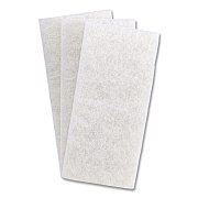 3M Doodlebug White Utility and Burnish Pads, 4.62 x 10, White, 10/Carton (08003B)