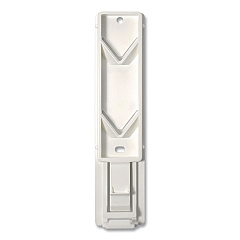 Diversified Hospitality Solutions Single EcoLux Air Dispenser Bracket, For Ecolux Air Pump Dispenser Bottles, 1.19 x 0.44 x 5.69, White, 24/Carton (458883)