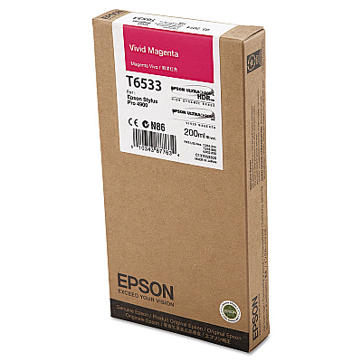 Epson T653300 UltraChrome HDR Ink, Vivid Magenta