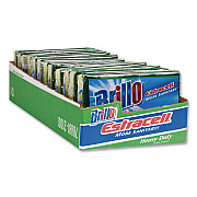 Brillo Estracell Heavy Duty Scrub Sponge, 4.9 x 2.9, 0.8" Thick, Yellow/Green, 12/Carton (21001)