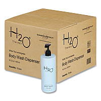 Diversified Hospitality Solutions H2O Therapy Body Wash Air Pump, White Tea and Lemongrass, 16.23 oz Bottle, 12/Carton (259829)