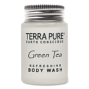 Diversified Hospitality Solutions Terra Pure Body Wash Jam Jar, Green Tea Lemongrass, 1 oz Jar, 300/Carton (007491)