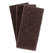 3M Doodlebug Utility Pad, 4.62 x 10, Brown, 10/Carton (08004B)