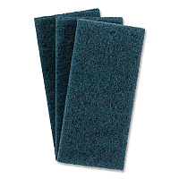 Boardwalk Medium-Duty Scrub Pad, 4.62 x 10, Blue, 10/Carton (402B)