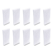Boardwalk Fine Grade Utility Pad, 4.62 x 10, White, 10/Carton (401B)