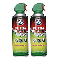 Ultra Duster Industrial Strength Compressed Air Duster Cleaner, 10 oz Can, 2/Pack (UDS10P2)