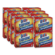 Brillo Strip and Shine Steel Wool Balls, 2.5 x 2, Gray, 6 Balls/Box, 24 Boxes/Carton (23306)