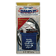 BAND IT Trash Can Loops, for 32 gal to 55 gal Cans, 0.25" x 25", Gray, 36/Carton (44455)