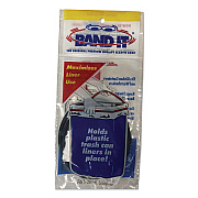 BAND IT Trash Can Loops, for 5 gal to 20 gal Can, 0.25" x 16", Black, 36/Carton (40515)