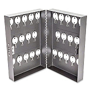 CONTROLTEK Combination Lockable Key Cabinet, 28-Key, 7.75 w x 3.25 d x 11.5 h, Metal, Gray (500150)