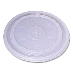 WinCup Plastic Lids for Foam Cups and Bowls, Slotted, Fits 32 oz to 64 oz Cold Cups, Translucent, 1,000/Carton (221936)