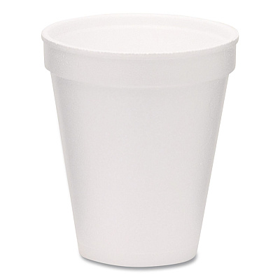 WinCup Foam Drink Cups, 8 oz, White, 1,000/Carton (221966)