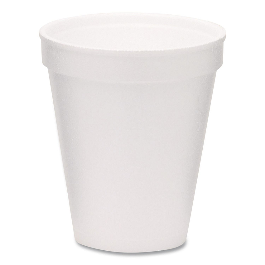 WinCup Foam Drink Cups, 8 oz, White, 1,000/Carton (221966)