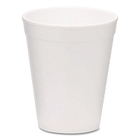 WinCup Foam Drink Cups, 10 oz, White, 1,000/Carton (221969)