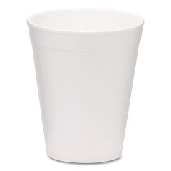 WinCup Foam Drink Cups, 10 oz, White, 1,000/Carton (221969)