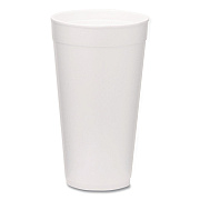 WinCup Foam Drink Cups, 20 oz, White, 500/Carton (221976)
