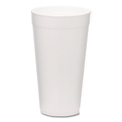 WinCup Foam Drink Cups, 20 oz, White, 500/Carton (221976)
