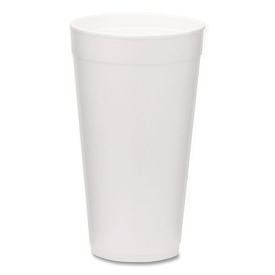 WinCup Foam Drink Cups, 20 oz, White, 500/Carton (221976)