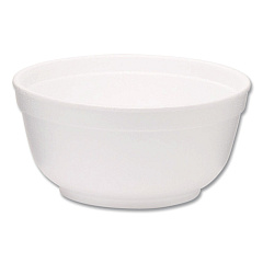 WinCup Foam Bowls, Squat Style, 8 oz, White, 1,000/Carton (221990)