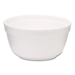WinCup Foam Bowls, Squat Style, 12 oz, White, 1,000/Carton (221992)