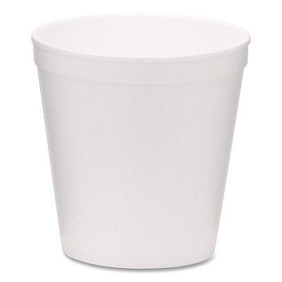 WinCup Foam Containers, Tall Style, 16 oz, White, 500/Carton (221999)