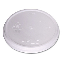 WinCup Plastic Lids for Foam Cups and Bowls, Fits 8 oz to 16 oz Cups/5 oz to 10 oz Bowls, White, 500/Carton (222086)