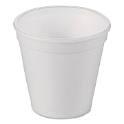 WinCup Foam Drink Cups, 4 oz, White, 1,000/Carton (221964)